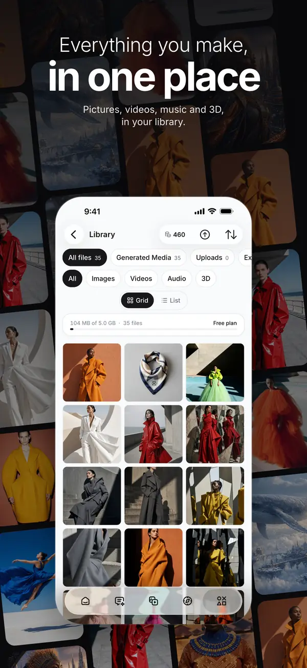 The Library on a phone: every picture and video on the account